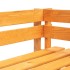 Banco esquinero de palés para jardín madera marrón