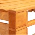 Banco esquinero de palés para jardín madera marrón