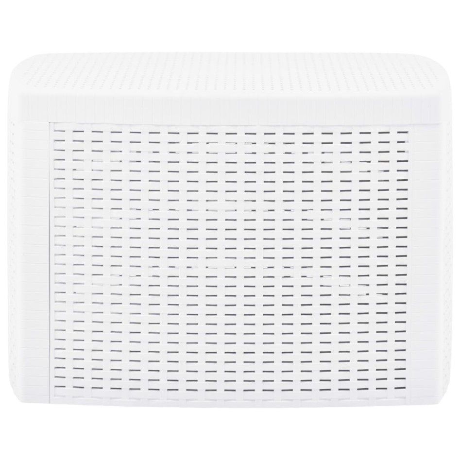 Mesa auxiliar de plástico blanco 54x54x36,5