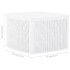Mesa auxiliar de plástico blanco 54x54x36,5