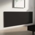 Cabecero de cama pared madera contrachapada negro