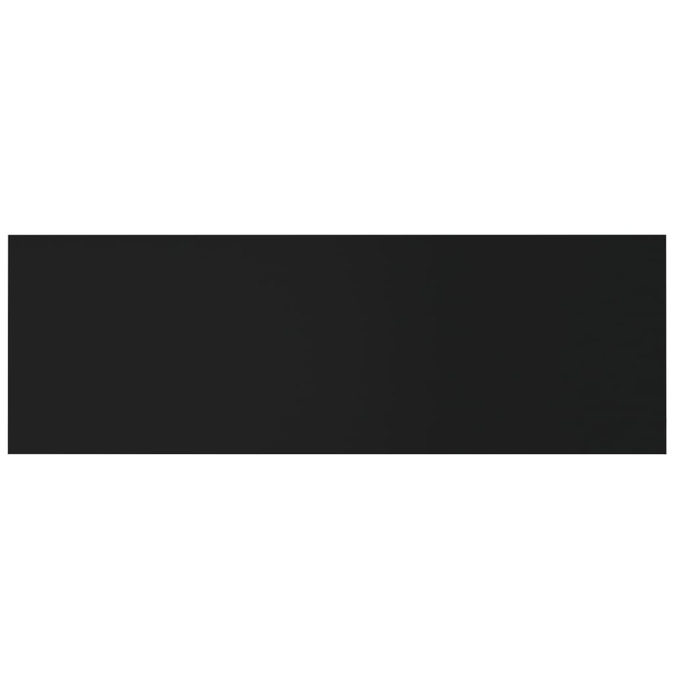 Cabecero de cama pared madera contrachapada negro