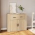 Aparador madera contrachapada color roble Sonoma 80x33x70