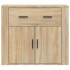 Aparador madera contrachapada color roble Sonoma 80x33x70