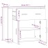 Aparador madera contrachapada color roble Sonoma 80x33x70