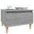 Mesas auxiliares 2 uds contrachapada gris Sonoma 50x46x35