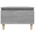 Mesas auxiliares 2 uds contrachapada gris Sonoma 50x46x35