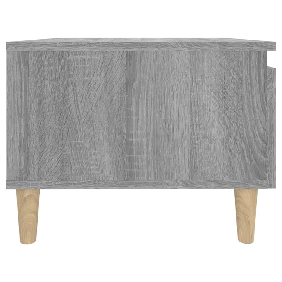 Mesas auxiliares 2 uds contrachapada gris Sonoma 50x46x35