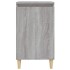 Mesitas de noche 2 uds madera contrachapada gris 40x35x70