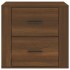 Mesita de noche color roble marrón 50x39x47