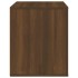 Mesita de noche color roble marrón 50x39x47