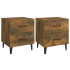 Mesitas de noche 2 unidades color roble ahumado 40x35x47,5
