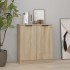 Aparador de madera contrachapada roble Sonoma 60x30x70