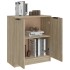 Aparador de madera contrachapada roble Sonoma 60x30x70