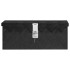 Caja de almacenaje de aluminio negro 50x15x20,5