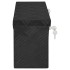Caja de almacenaje de aluminio negro 50x15x20,5