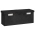 Caja de almacenaje de aluminio negro 50x15x20,5