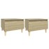 Mesas auxiliares 2 uds madera roble Sonoma 50x46x35