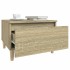 Mesas auxiliares 2 uds madera roble Sonoma 50x46x35