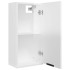 Armario de baño de pared blanco brillo 32x20x67