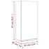 Armario de baño de pared blanco brillo 32x20x67