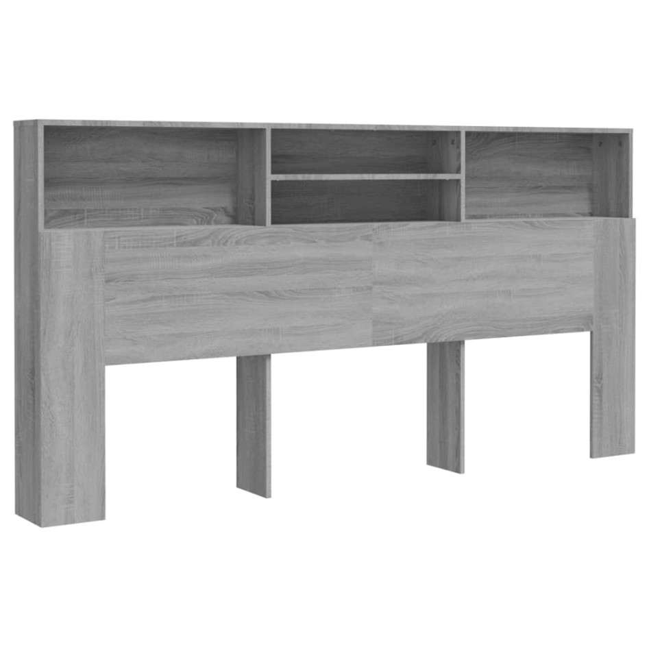 Mueble cabecero color gris Sonoma 200x19x103,5