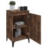 Mesitas noche 2 uds madera contrachapada roble humo 40x35x70