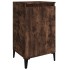 Mesitas noche 2 uds madera contrachapada roble humo 40x35x70
