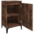 Mesitas noche 2 uds madera contrachapada roble humo 40x35x70