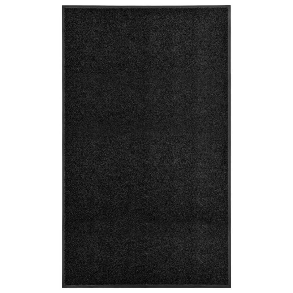 Felpudo lavable negro 90x150