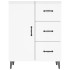 Aparador de madera contrachapada blanco brillante 69,5x34x90