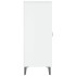 Aparador de madera contrachapada blanco brillante 69,5x34x90