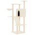 Rascador para gatos con postes de sisal color crema 143