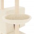 Rascador para gatos con postes de sisal color crema 143