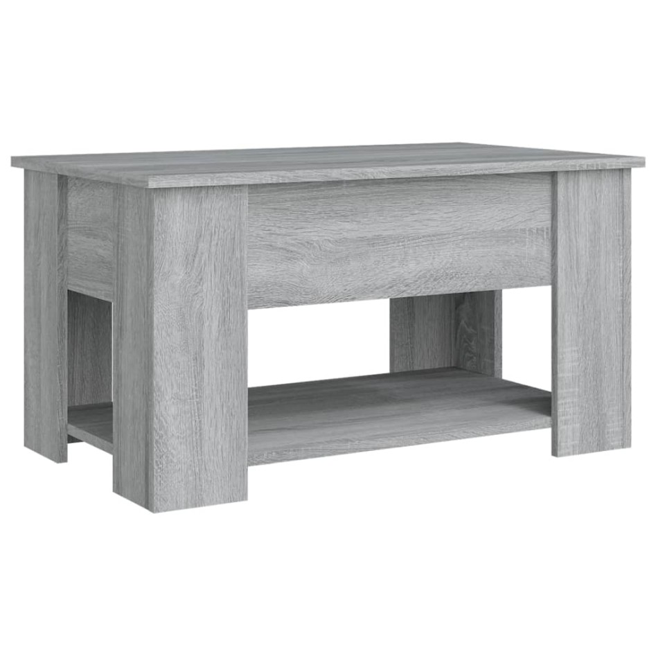 Mesa de centro madera de ingeniería gris Sonoma 79x49x41
