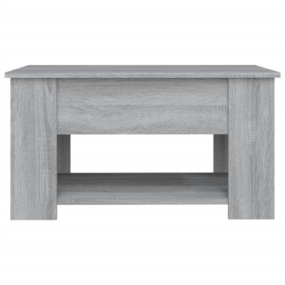 Mesa de centro madera de ingeniería gris Sonoma 79x49x41