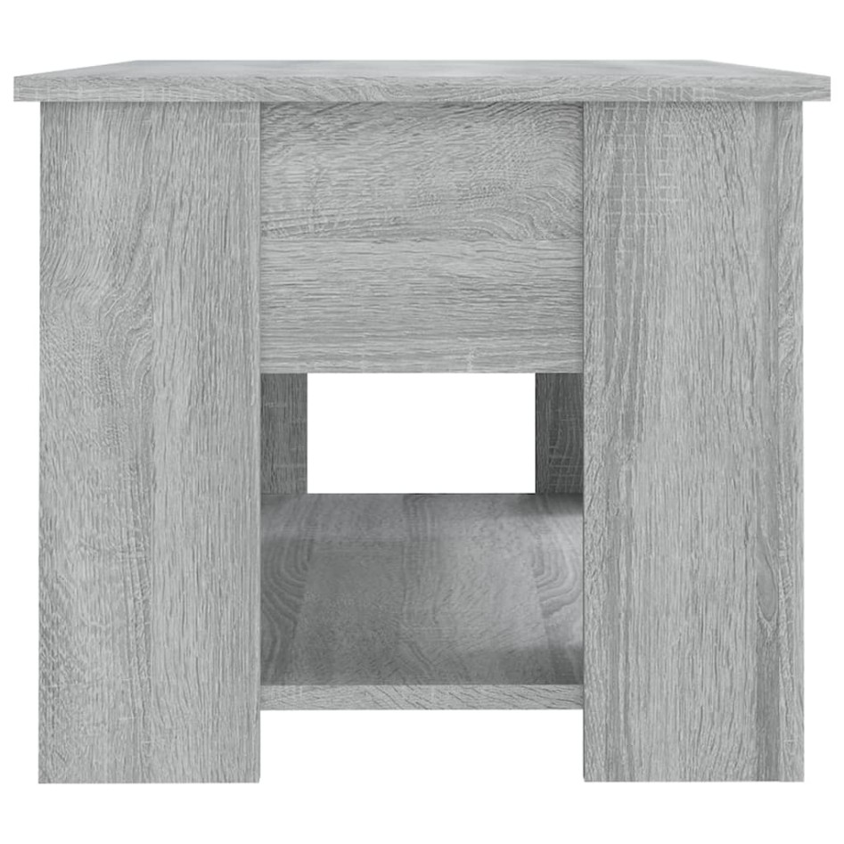 Mesa de centro madera de ingeniería gris Sonoma 79x49x41