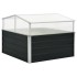 Invernadero de acero galvanizado gris antracita 100x100x77