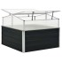 Invernadero de acero galvanizado gris antracita 100x100x77