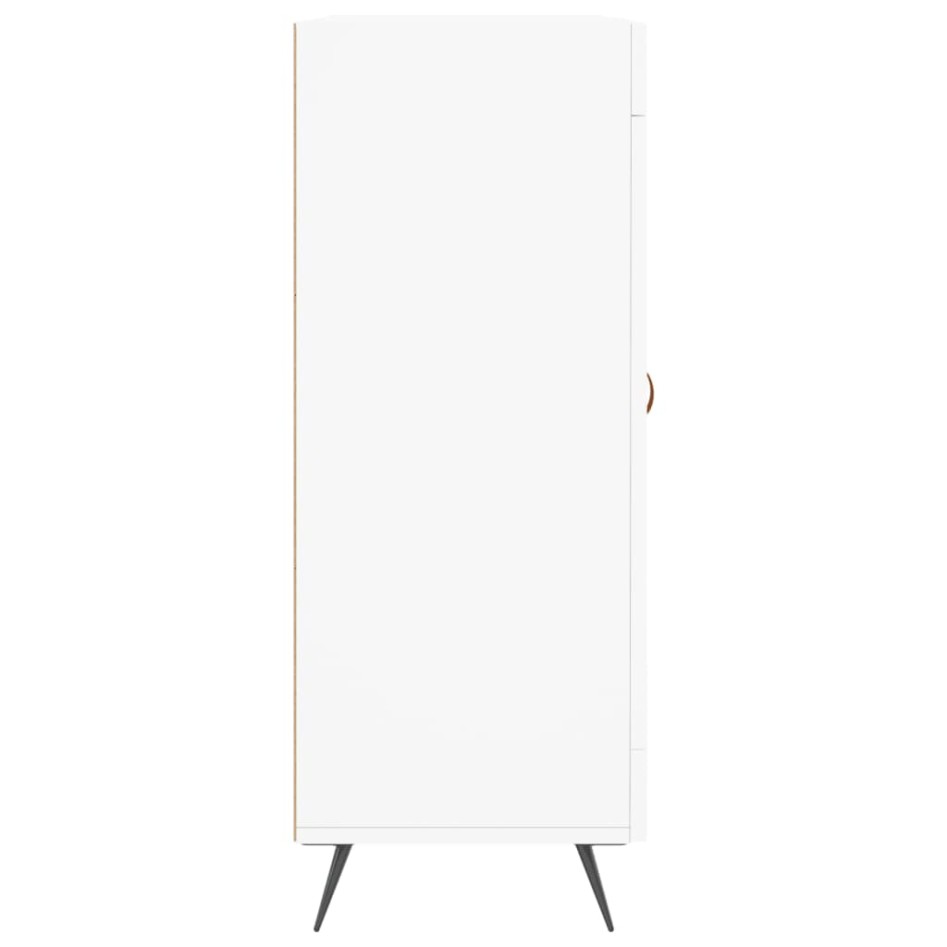 Aparador de madera de ingeniería blanco 69,5x34x90