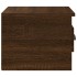 Mesitas de noche de pared 2 uds color roble marrón