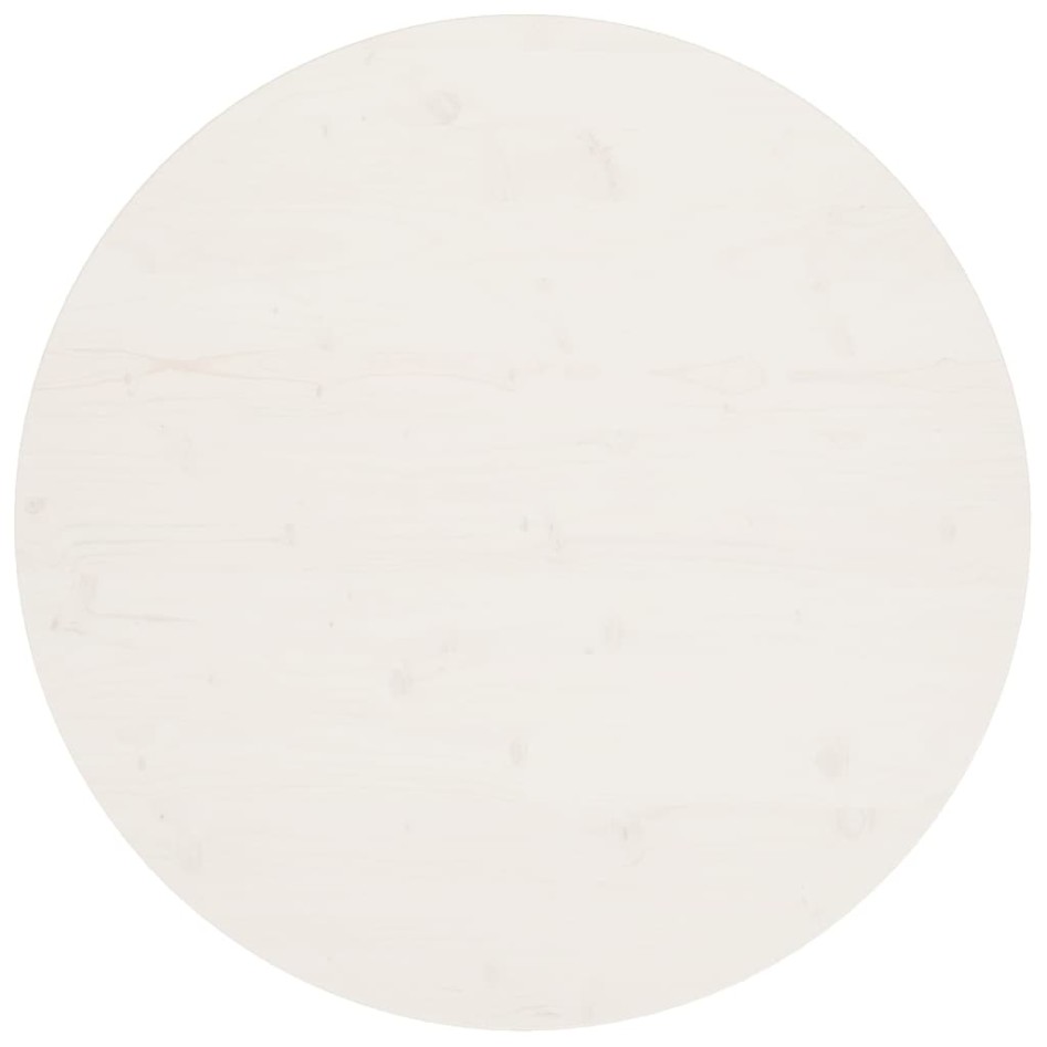 Superficie de mesa madera maciza de pino blanco Ø90x2,5