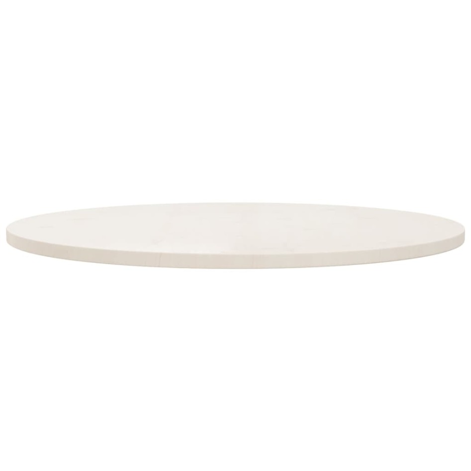 Superficie de mesa madera maciza de pino blanco Ø90x2,5