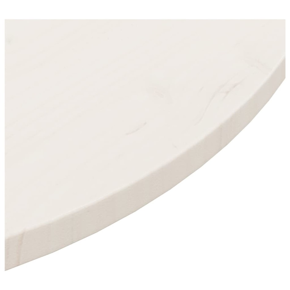 Superficie de mesa madera maciza de pino blanco Ø90x2,5
