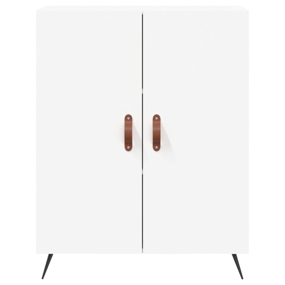 Aparador de madera de ingeniería blanco 69,5x34x90