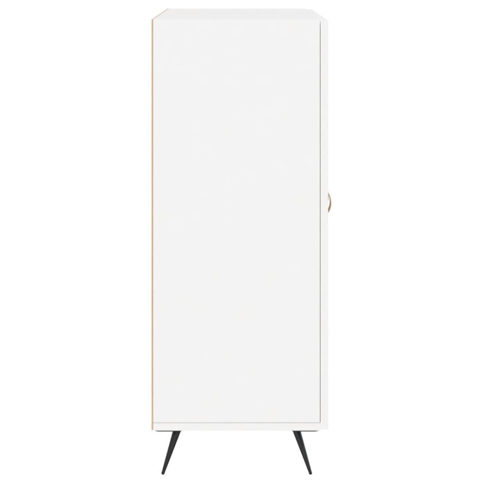 Aparador de madera de ingeniería blanco 69,5x34x90