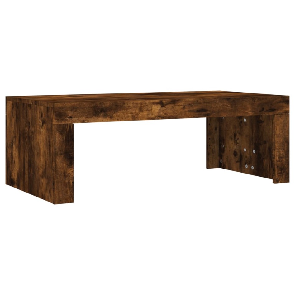 Mesa de centro madera de ingeniería roble ahumado 102x50x36