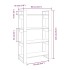 Estantería/divisor de espacios madera pino blanco 80x35x125