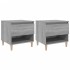 Mesitas de noche 2 uds contrachapada gris Sonoma 50x46x50
