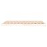 Estructura de cama sin colchón madera maciza blanca 120x190